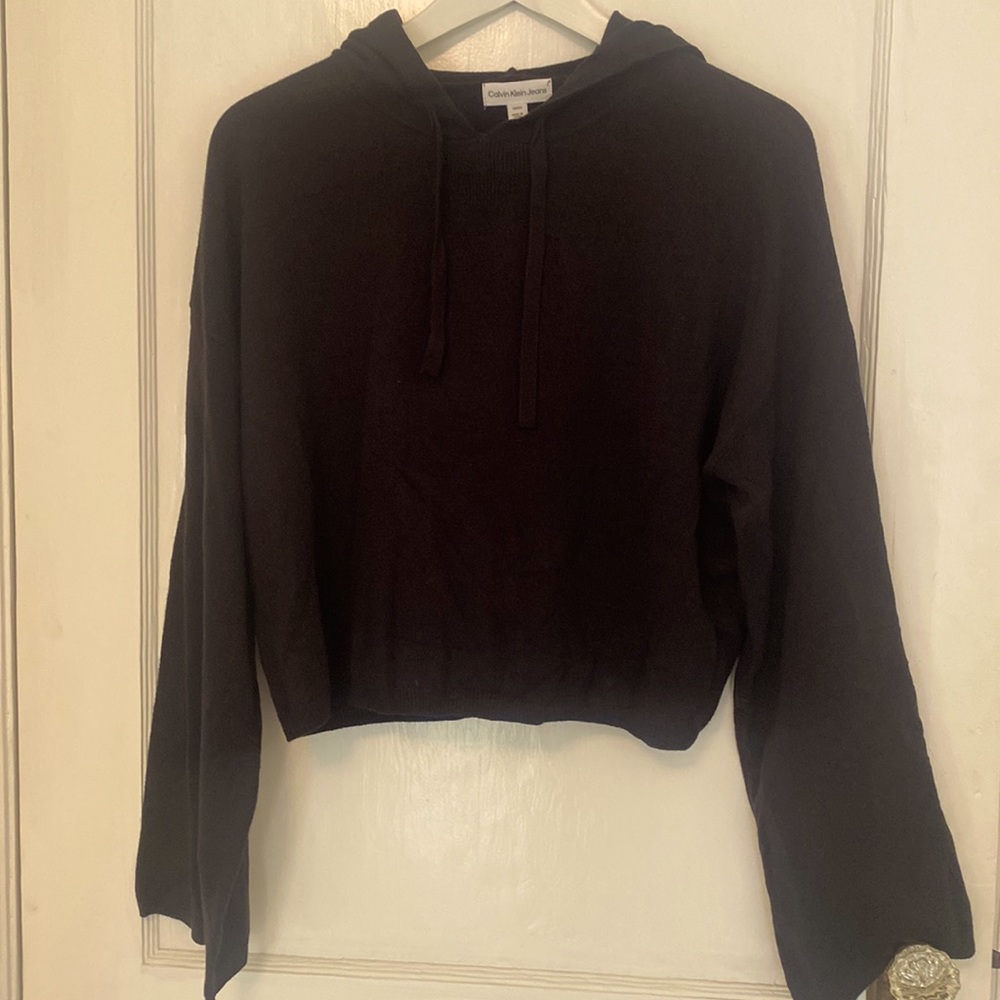 Calvin Klein Cropped hood sweater